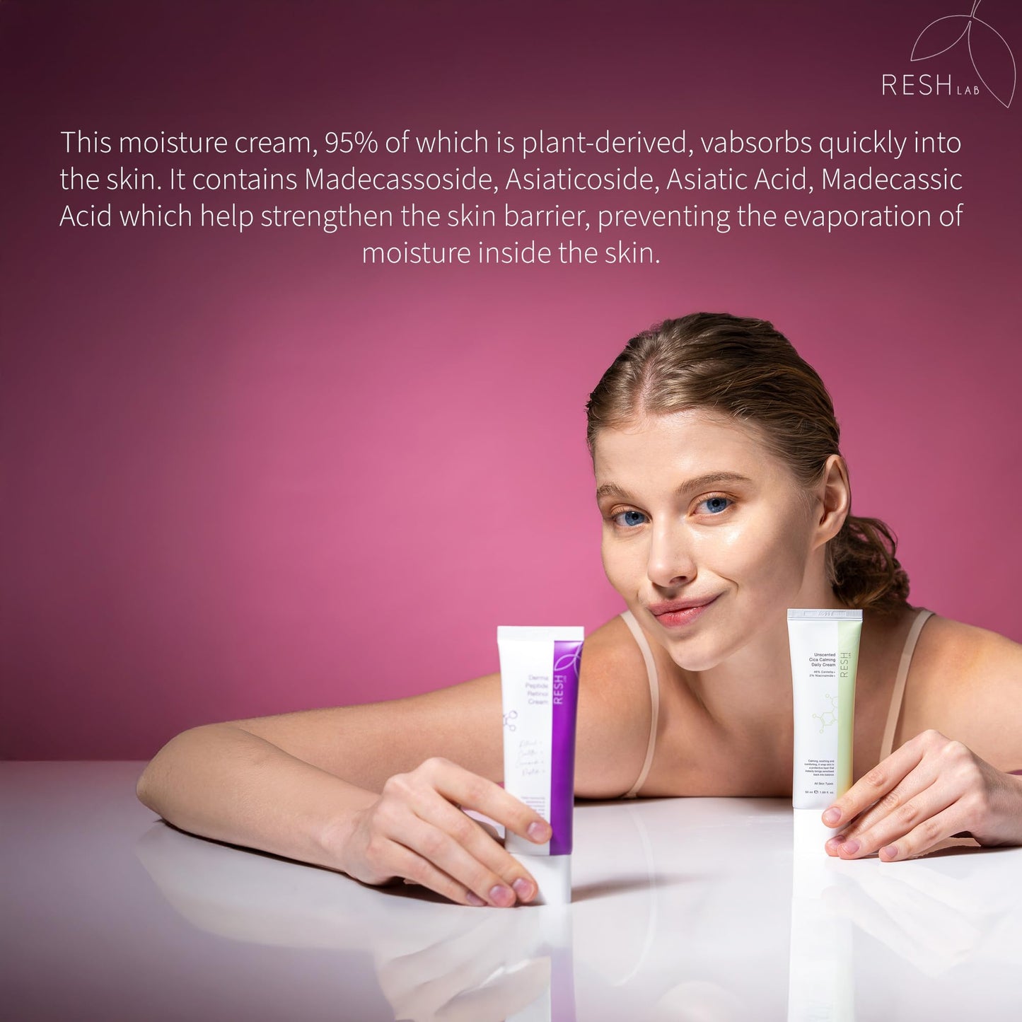 Rash Lab Cica Cream – Korean Centella Face Moisturizer for Sensitive Skin | Anti-Redness Soothing Repair Cream with Niacinamide & Ceramide | Lightweight Hydrating Daily Facial Moisturizer 50 ml