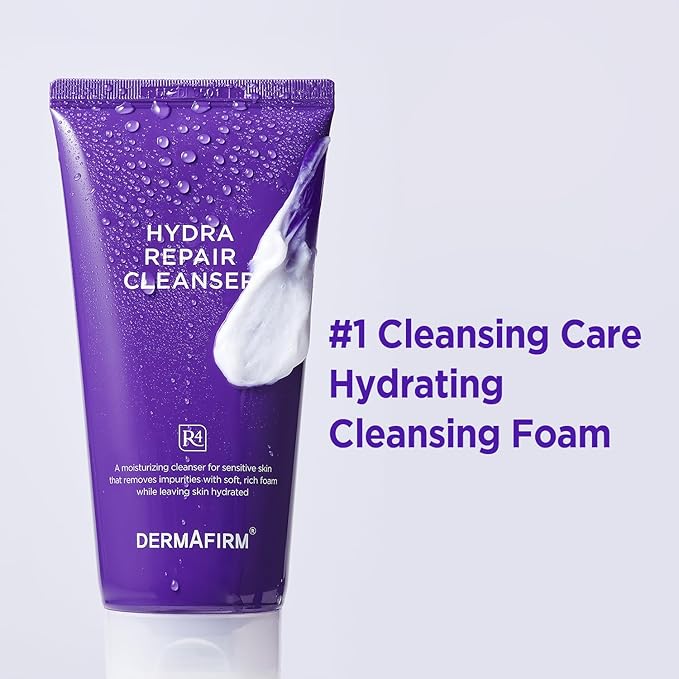 Dermafirm Hydra Repair Cleanser R4 Perilla Purple 150g – Hydrating and Soothing Facial Cleanser for Sensitive Skin