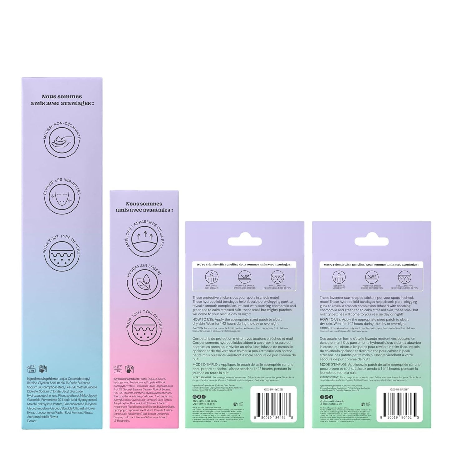 Glossmetics Balance & Purify Bundle - Teen Skin Care Kit for Sensitive Skin. Daily Boys & Girls Skincare Regimen, Starter Gift Set with Centella Asiatica For Hydrating Skin, Airplane-Friendly Sizes