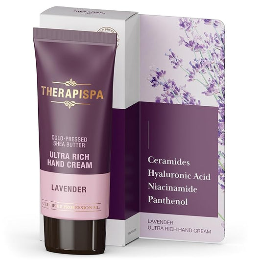 Ultra Rich Hand Cream – Intensive Hydration & Repair for Dry, Chapped Hands | Enriched with Shea Butter, Ceramides, Niacinamide (B3) & Panthenol (B5) (Lavender, 2.0 oz, Pack of 1)