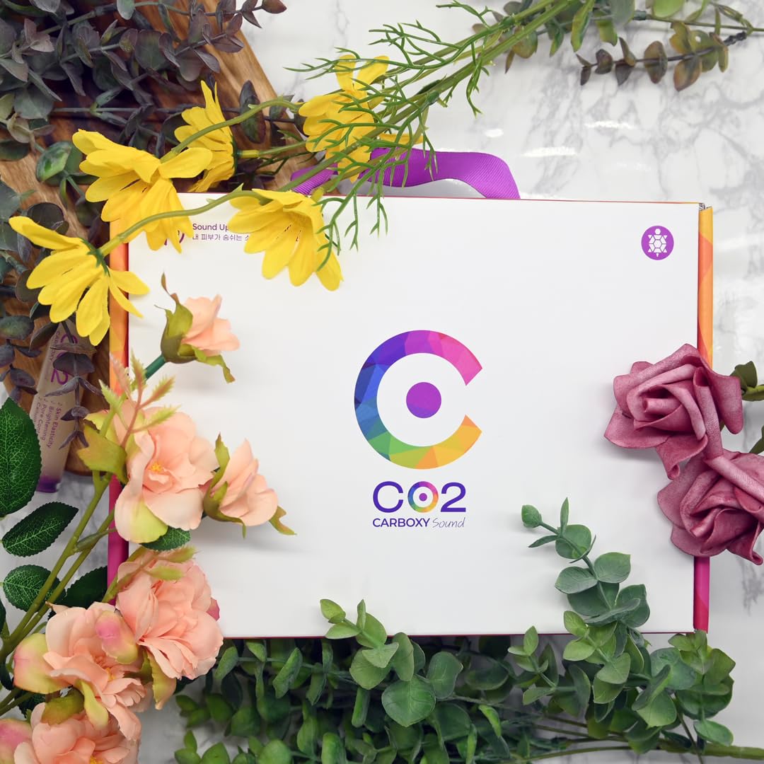 Ribeskin CO2 Carboxy Therapy Sound Box – 5 Treatment Kit | Skin Rejuvenation & Firming Facial System | Anti-Aging, Brightening, Hydrating | Spa-Quality Skincare at Home