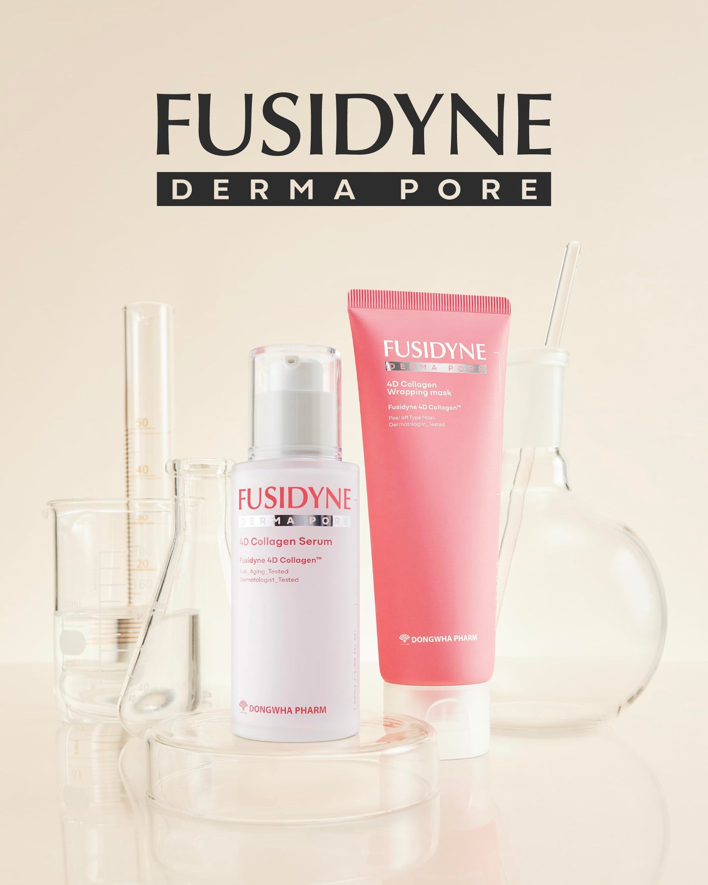 Derma Pore 4D Collagen Serum – Korean Skincare, 50ml/1.69 fl.oz | Hydrating Peptide Serum for Pore Minimizing & Radiant Skin | Korean Glass Skin Essence