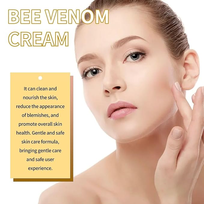 2PCS Bee Venom Skin Treatment Cream, Bee Venom Cream, New Professional Bee Ve-nom Repair cream, Bee Ve-nom Moisturizing Cre-am for All Skin Types