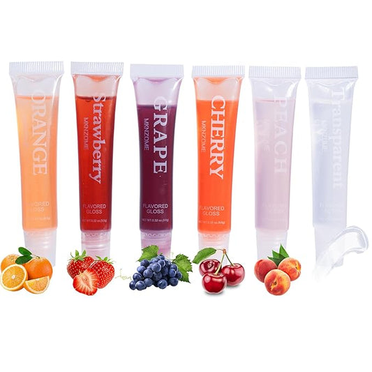6Pcs Lip Glow Oil Wet, Hydrating Candy Lip Glow