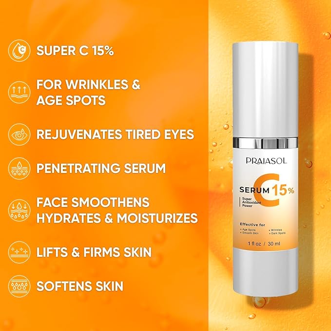 Super Vitamin C Serum for Women Over 70:Glow-Activating Maker Advanced Anti-Aging Formula, Wrinkle Cream for Face, Anti Aging Cream, Hydrates, Softens, Lifts and Firms Super Vitamin C Serum