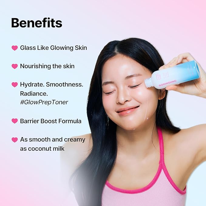 Coconut Rice Milk Toner | Calming Hydration, Smooth Skin Texture and Strengthen Skin Barrier with Rice, Panthenol, Ceramide, AHA | Fragrance-Free, Korean Skin Care (150ml/ 5.07 fl oz)