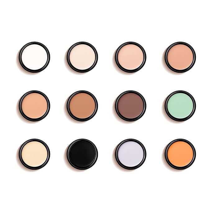 Mallofusa Single Color Face Makeup Concealer Foundation Palette 0.49oz