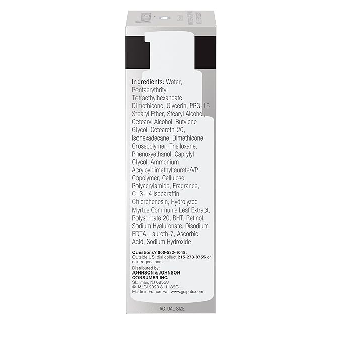 Neutrogena Rapid Wrinkle Repair Retinol Night Face Moisturizer, Daily Anti-Aging Face Cream with Retinol & Hyaluronic Acid to Fight Fine Lines & Wrinkles, 1 fl. oz