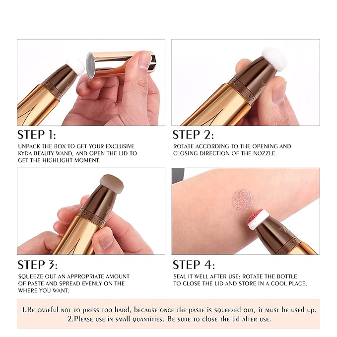 3 Colors Liquid Contour Beauty Wand, Highlighter and Blend. (1#/2#4#)