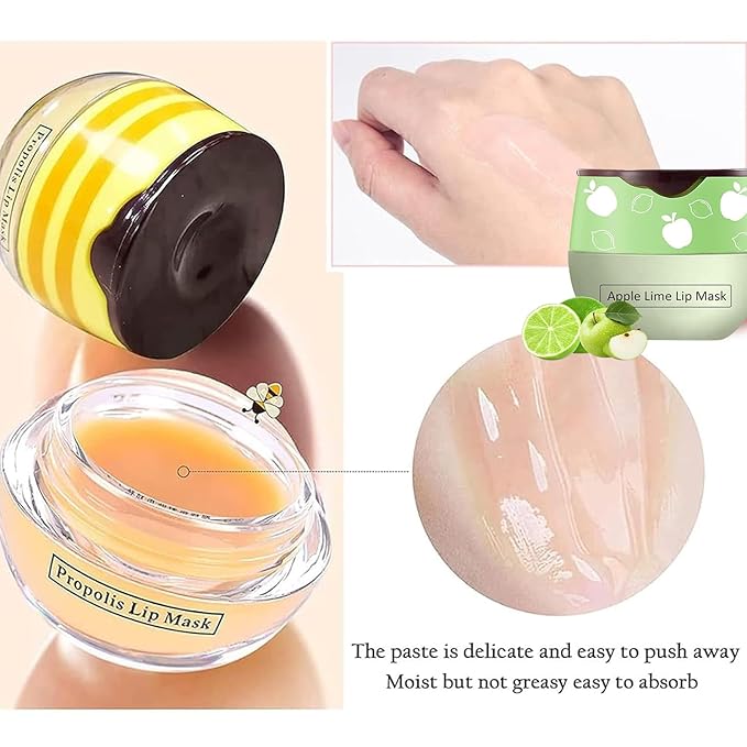 Bee Lip Balm Honey Pot, Strawberry