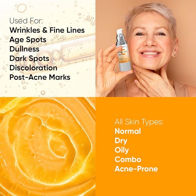 Super Vitamin C Serum for Women Over 70:Glow-Activating Maker Advanced Anti-Aging Formula, Wrinkle Cream for Face, Anti Aging Cream, Hydrates, Softens, Lifts and Firms Super Vitamin C Serum