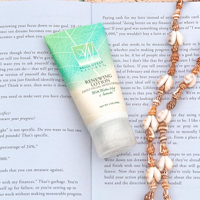 Renewing Lotion Facial Moisturizer with Aloe, Vegan, Made in the USA