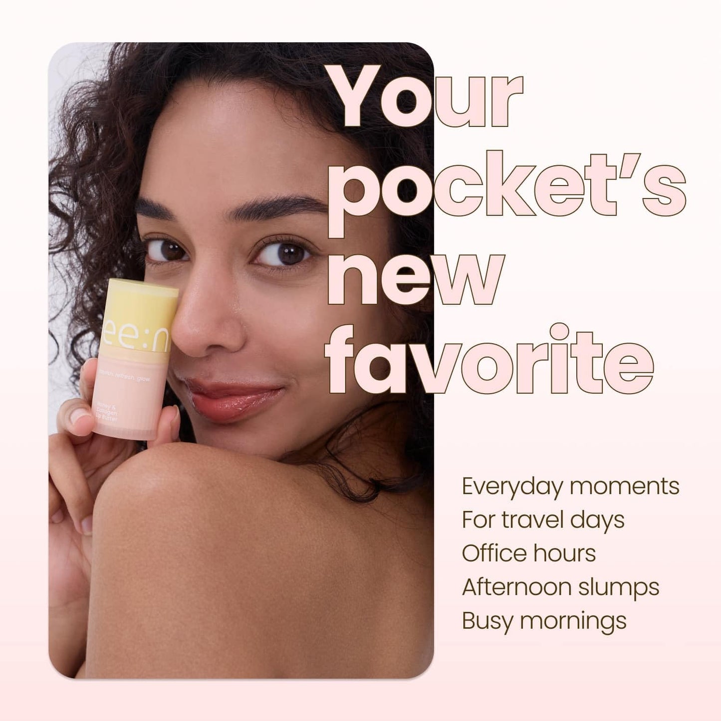 beenuvo Honey & Collagen Lip Butter, Hydrating Lip Treatment, Overnight Lip Mask, Moisturizing Lip Balm with Jojoba Oil & Squalane, Lip Care, Korean Skin Care (0.45 oz)