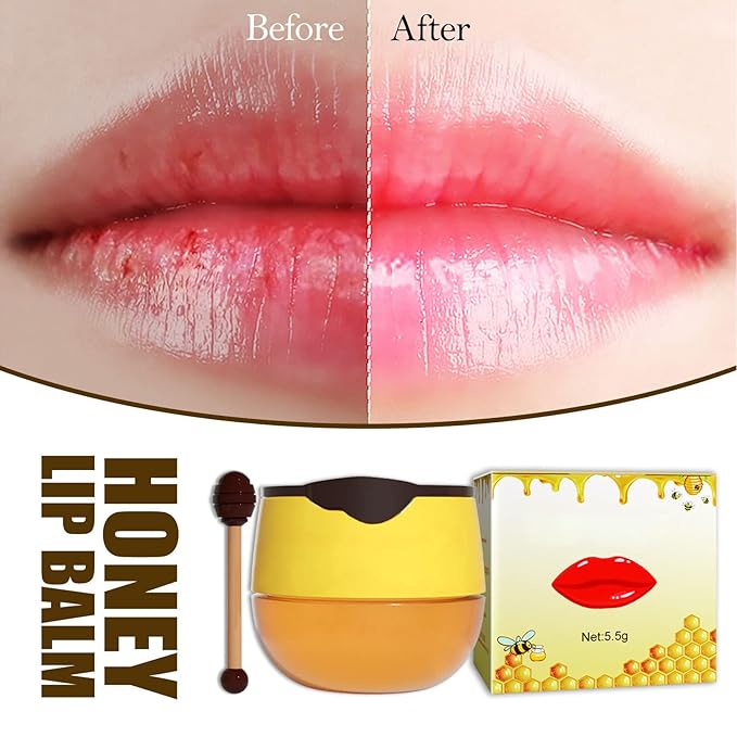 2pcs Honey Lip Balm, Lip Hydrating