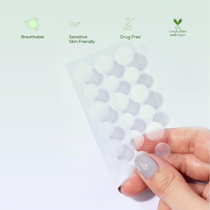 HANHOO Soothing Blemish Patch with Aloe, Madecassic Acid, and Tea Tree Extract | Hydrocolloid Spot Treatment | Calms Pre-stage, Irritated, and Popped Blemishes 108 count