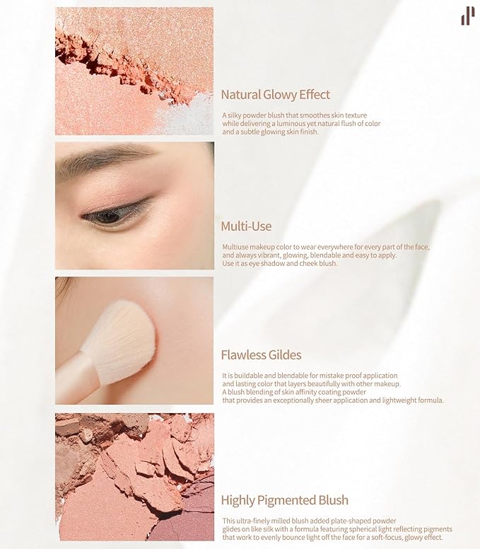 Heart Percent Dote on Mood Glow Blush, Smooth Rose Plush)