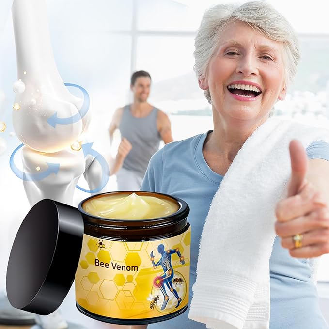 2 Pcs Botulinum Toxin & Bee Venom-Relief Bone Healing Cream, Professional Bee Venom Cream, Natural Joint Relief Gel, for Neck,Waist,Back Hand Feet and Leg