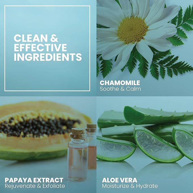 Eva Naturals Coconut & Honey Foaming Face Wash – Gentle Hydrating Facial Cleanser for Sensitive & Aging Skin – Removes Makeup, Dirt & Oil – Soothing Aloe & Royal Jelly – 6 Fl Oz