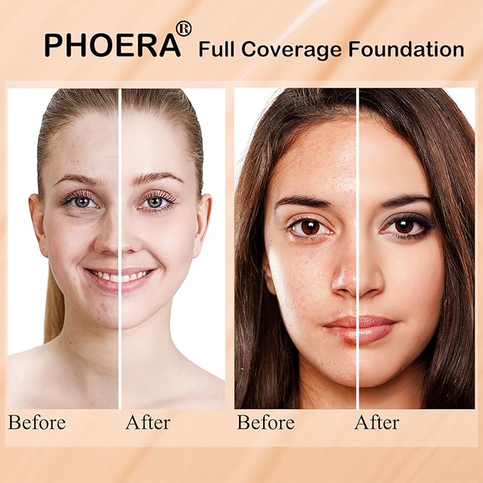 2 Pack PHOERA Foundation Sand 105 and Face