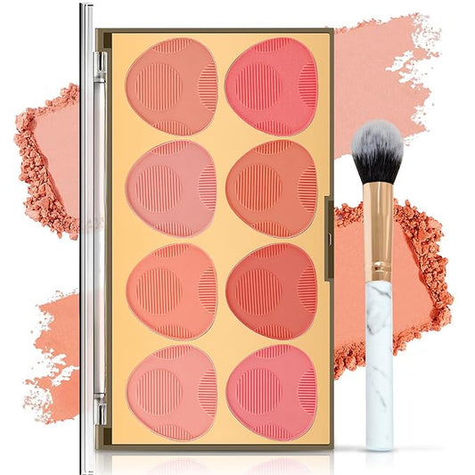DAGEDA 8 Colors Blush Palette Makeup, Natural Face