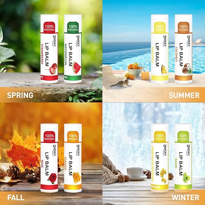 DMSKY Lip Balm Bulk 72 Pack,