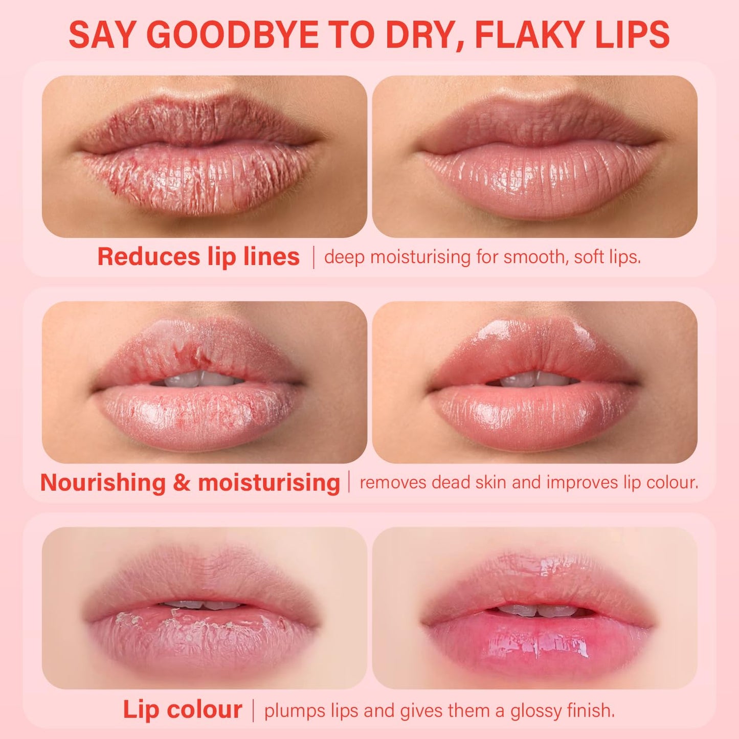 Lip Mask Set 4 Pcs, Overnight Lip Sleeping Mask with Shea Butter, Hyaluronic Acid & Vitamin C Nourishes Hydrates Dry, Flaky Lips, Moisturizing Lip Repair Balm & Butter, Lip Care Gift for Women