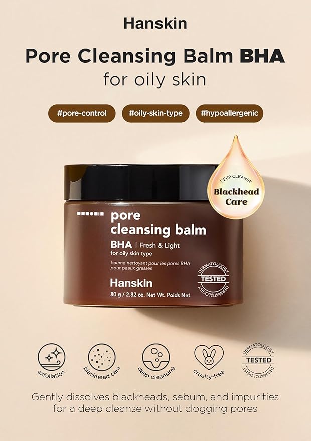 Deep Pore Cleasing Trio Set – Cleansing Oil + Foam for Blackhead & Sebum Removal+ Cleansing Balm, Makeup Remover Set, Korean Oil Cleanser for Face