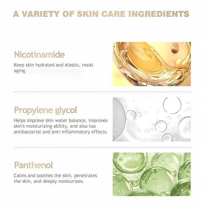 Ashley Shine Niacinamide Serum Moisturizes Skin Care 2 in 1 for Face and Body，Brightening Serum for Dark Spots, Body, Fine Lines & Wrinkles 17.58Fl Oz