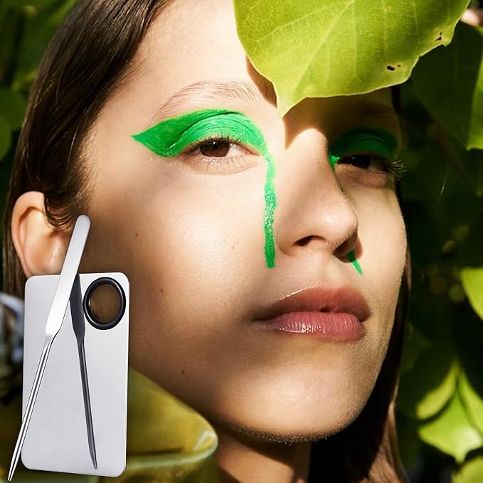 Foundation Spatula, Stainless Steel Makeup Mixing Palette