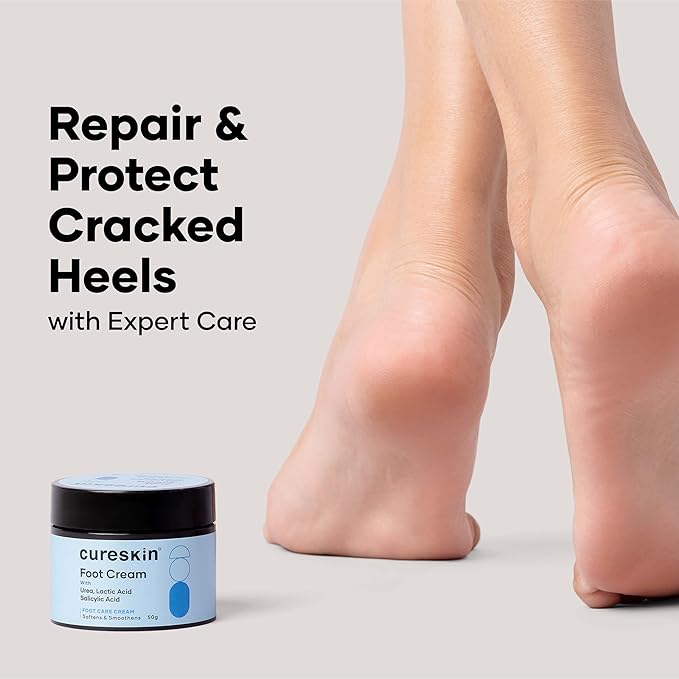 Foot Care Cream for Cracked Heels | Repairs, Softens, and Exfoliates | Foot Cream for Women and Men, 50 g (Pack of 1)