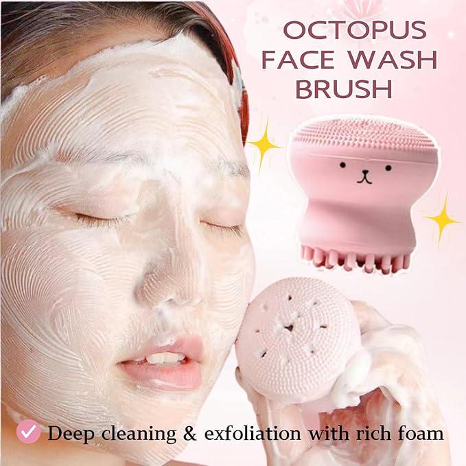 Skincare Set Sakura Teen Girls Gifts - Skin Care Set - Skincare for Teens 10-12 Hydrating - Travel Size Facial Kit for Women with Cleanser,Serum,Cream,Bunny Headband,Cleansing Brush（5pcs）