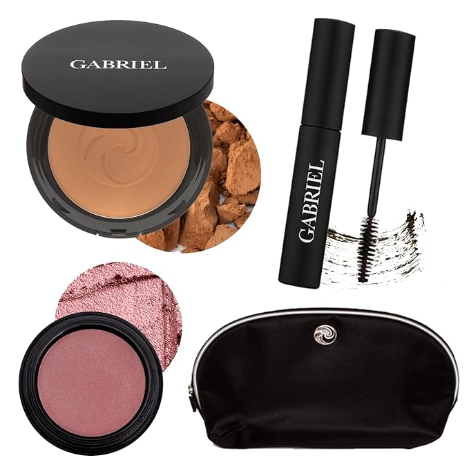 Gabriel Cosmetics About Face Set- Dual Powder Foundation Beige SET)