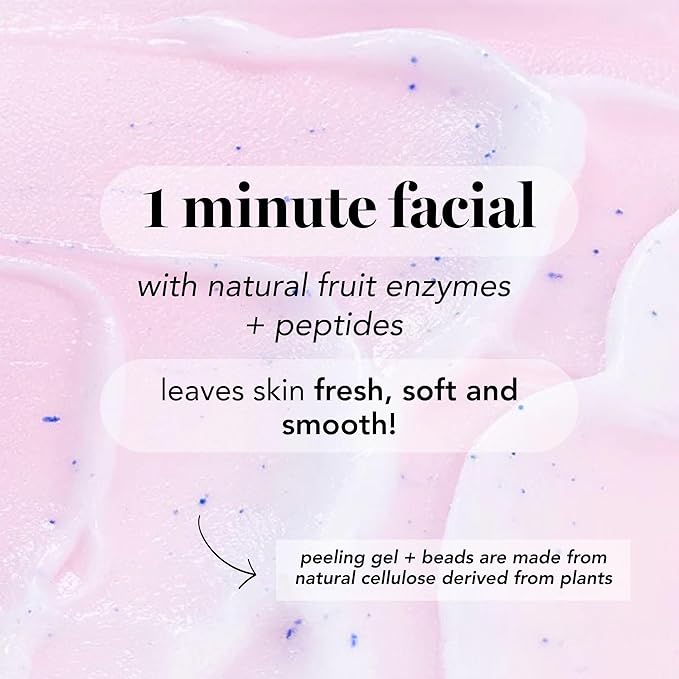 Saturday Skin Rub-A-Dub Refining Peel Gel Facial Cleansing Gels Facial Cleansing Washes Natural Fruit Enzymes Mild Cleanser Exfoliating Great for sensitive skin (2.53 Fl. Oz. (75ml))