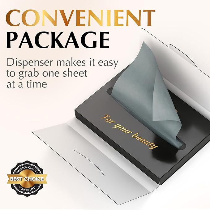 Natural Oil Blotting Sheets for Face with Bamboo Face