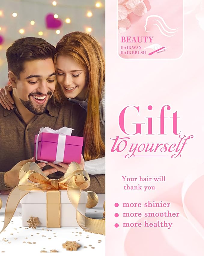 Hair Wax Stick Slick Back Hair Brush Set – Flyaway & Frizz Control for Sleek Ponytails, Buns, and Updos – Hair Accessories for Ballet, Dance Recitals, and Gifts