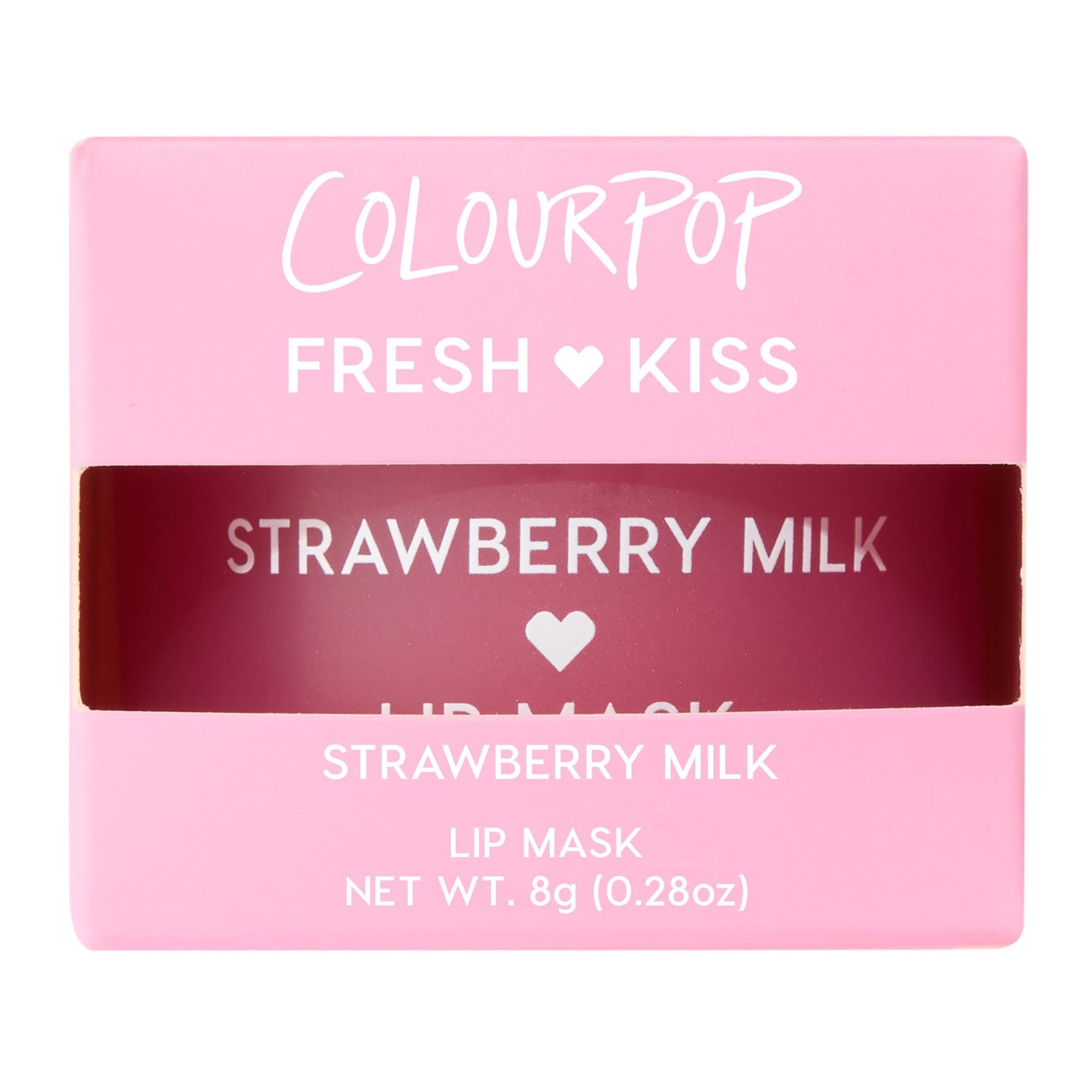 ColourPop Fresh Kiss Lip Mask - Leave-On Lip Moisturizer & Overnight Treatment - Replenishes Dry Lips with Shea Butter & Vitamin E - Strawberry Milk (0.28 oz)