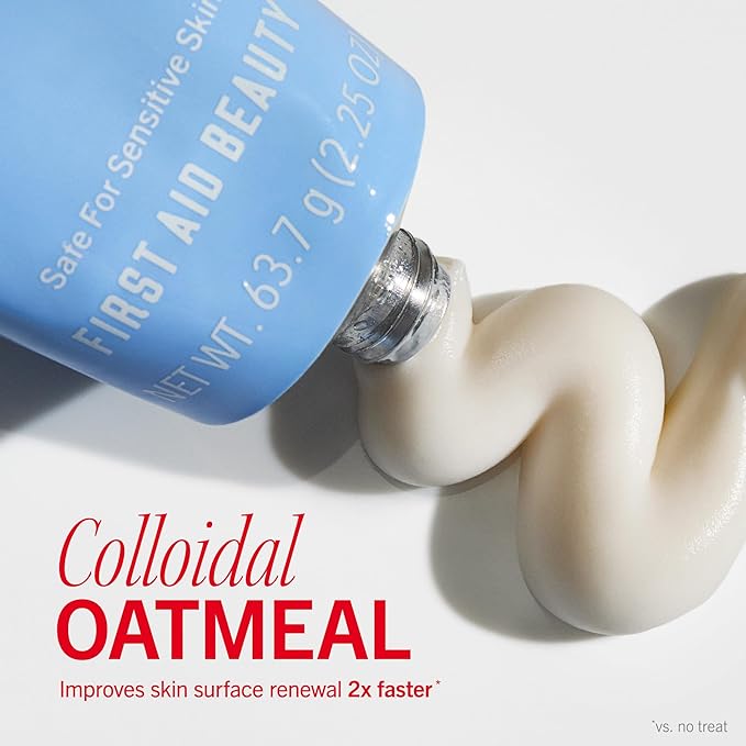 First Aid Beauty - Ultra Repair Rescue Barrier Balm, Deep Hydrating Skin Barrier Mask with 1% Dimethicone, Visible 24-Hour Relief for Dry, Cracked & Chapped Skin, Safe for Sensitive Skin, 2.25 oz