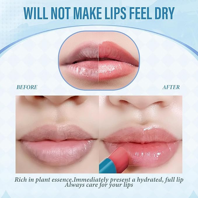 3PC Lip Tint Hydrating,Strength Hydrating Lip Tint,Lip Balm