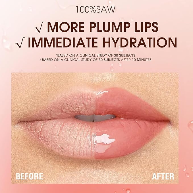 4PCS Fruit Smooth Plumping Lip Glow