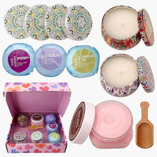 Birthday Gifts For Women-Assorted 4 Shower Exfoliating