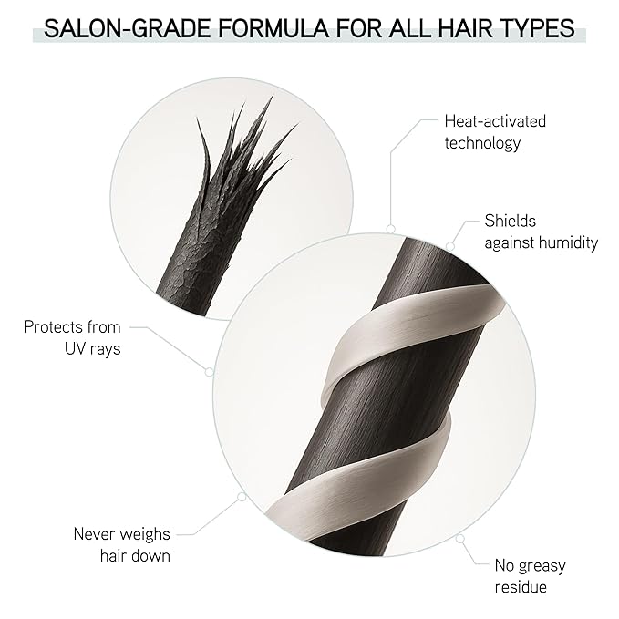 ILES FORMULA Styling Cream & Finishing Serum with Heat Protection, Weightless (Non-Greasy) Hair Repair Treatment for Damaged Hair, Anti-Frizz Blow Dry Product with Silk Extract & Macroloba Seed