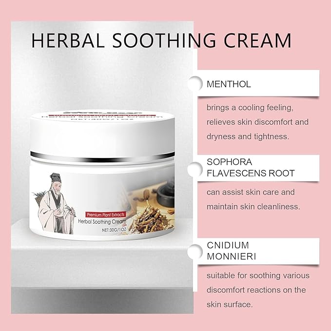 2PCS Body Care Cream with Menthol, Calendula and Dendrobium for Dry Skin Relief
