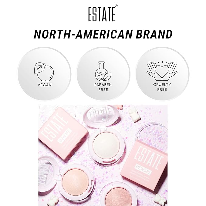 Estate Cosmetics Dew Me Baked Highlighter – Cheek, 3 g