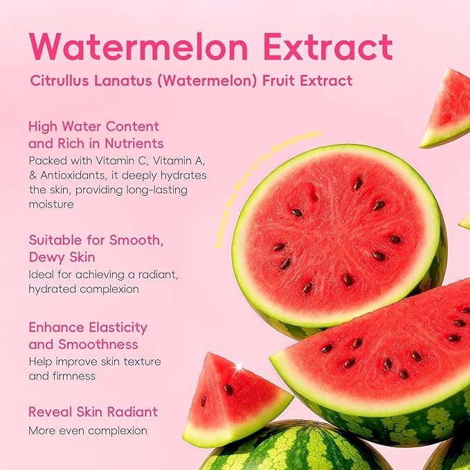 Watermelon & Niacinamide Skin Care Sets, Routine Facial Skincare Product,Beauty for women, Hydration, Moisturizing, Oil Control, Glow Up, Teen Girl Gifts Trendy Stuff, Spa-Like at Home