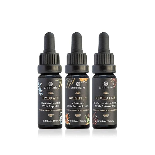 Annmarie Skin Care Concentrated Boosting Elixirs - Brighten, Revitalize, and Hydrate (10ml each)