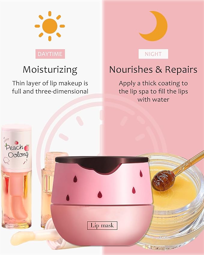 2Pcs Bee Lip Balm Honey Pot Exfoliator