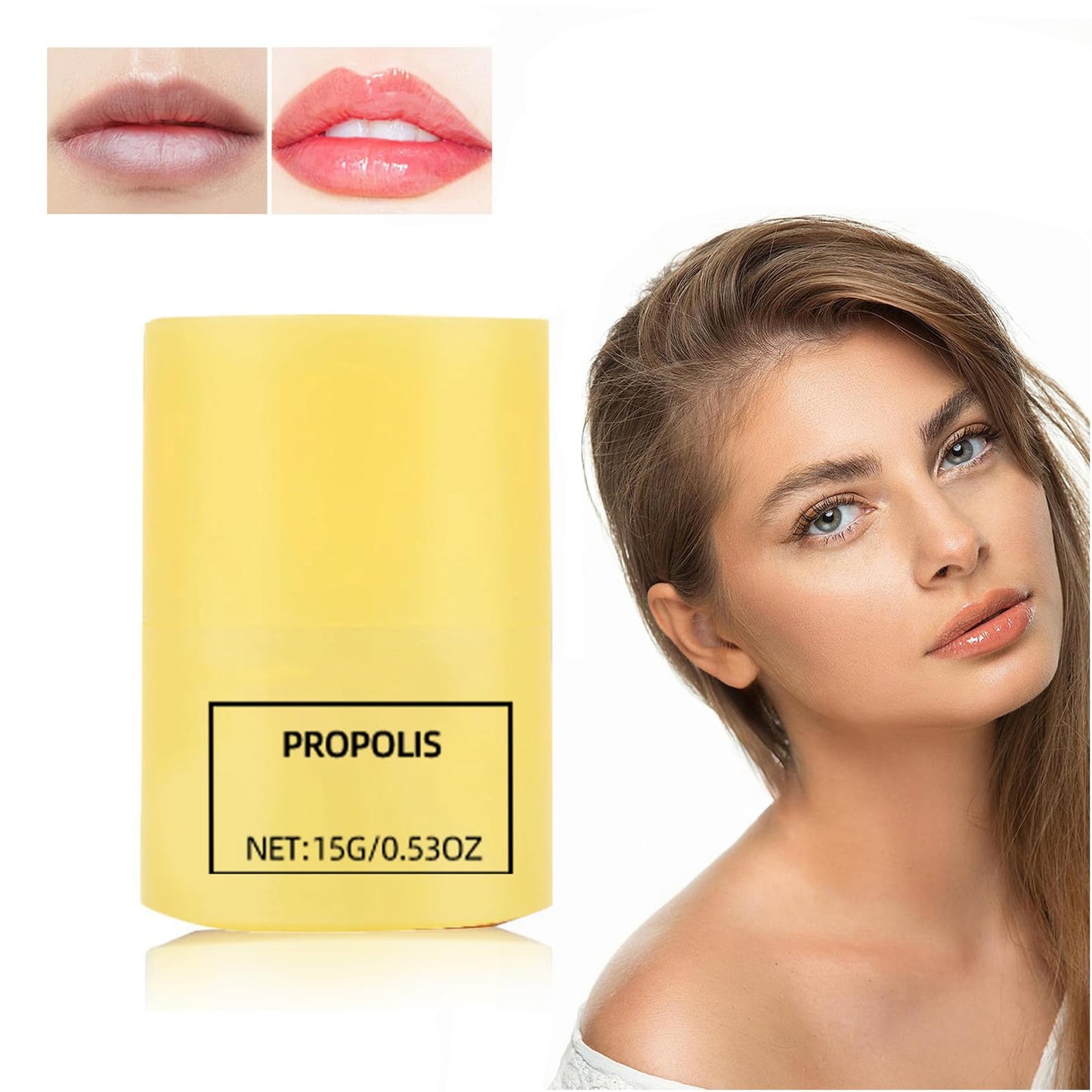 Honey Lip Butter, 12hrs Long-lasting Moisture, Gentle Exfoliation, Hygienic Twist Dispenser,korean skin care