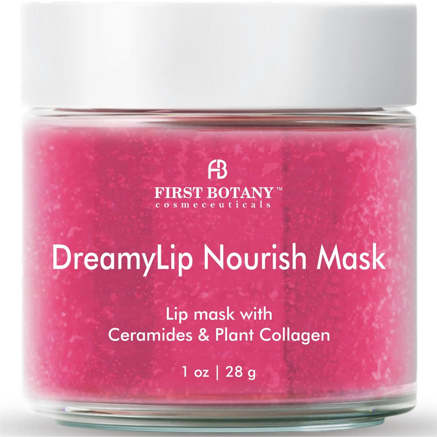 First Botany Lip Mask & Lip Balm - 2 in 1 Nourishing & Hydrating leave-on Overnight lip mask (pink)