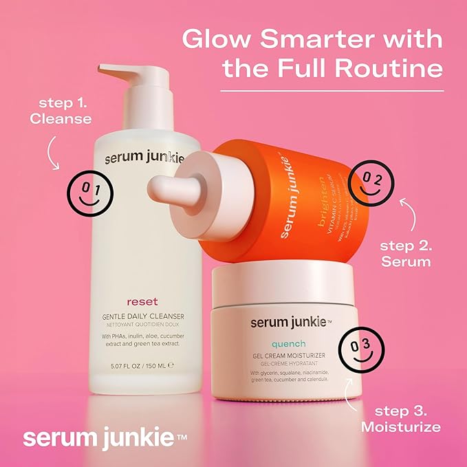 RESET Gentle Daily Cleanser with PHAs, Prebiotics, Glycerin, Cucumber, Green Tea, Rose, Hydrating Exfoliating Face Wash for Sensitive Skin, Non-Stripping, Vegan, 5.07 fl oz