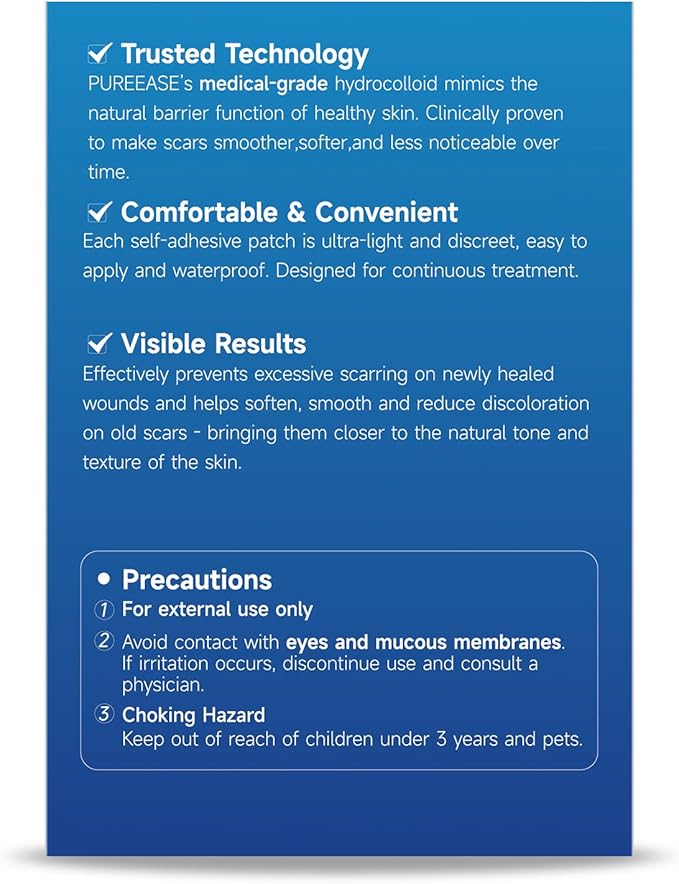 Clear Scar Sheets – 10 Pieces – Skin Patches for Face and Body – Use Before Scars Fully Form – Prevent and Reduce Scars from Acne, Scalds, Burns, Cuts, Abrasions – Thin, Flexible, Waterproof, Gentle